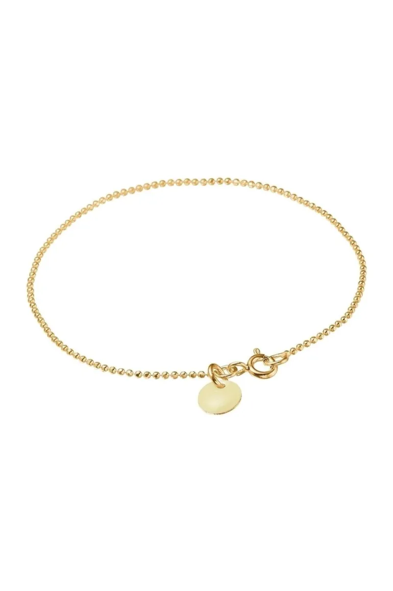Bracelet Ball Chain Beige Gold