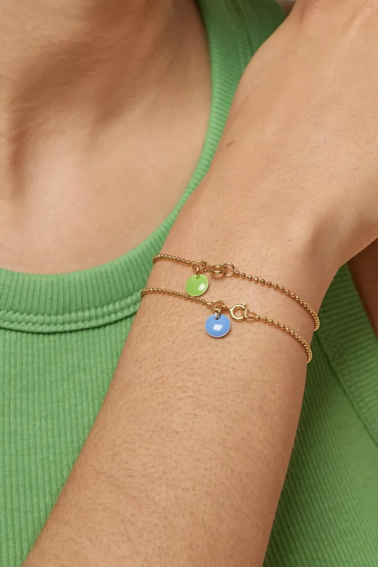 Bracelet Ball Chain Cornflower
