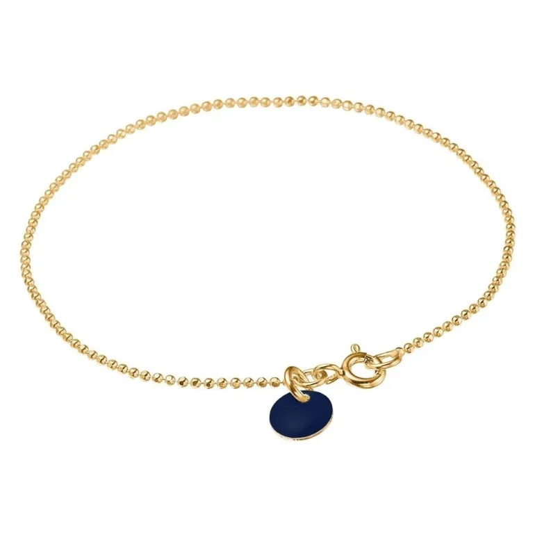 Bracelet Ball Chain Midnight Gold