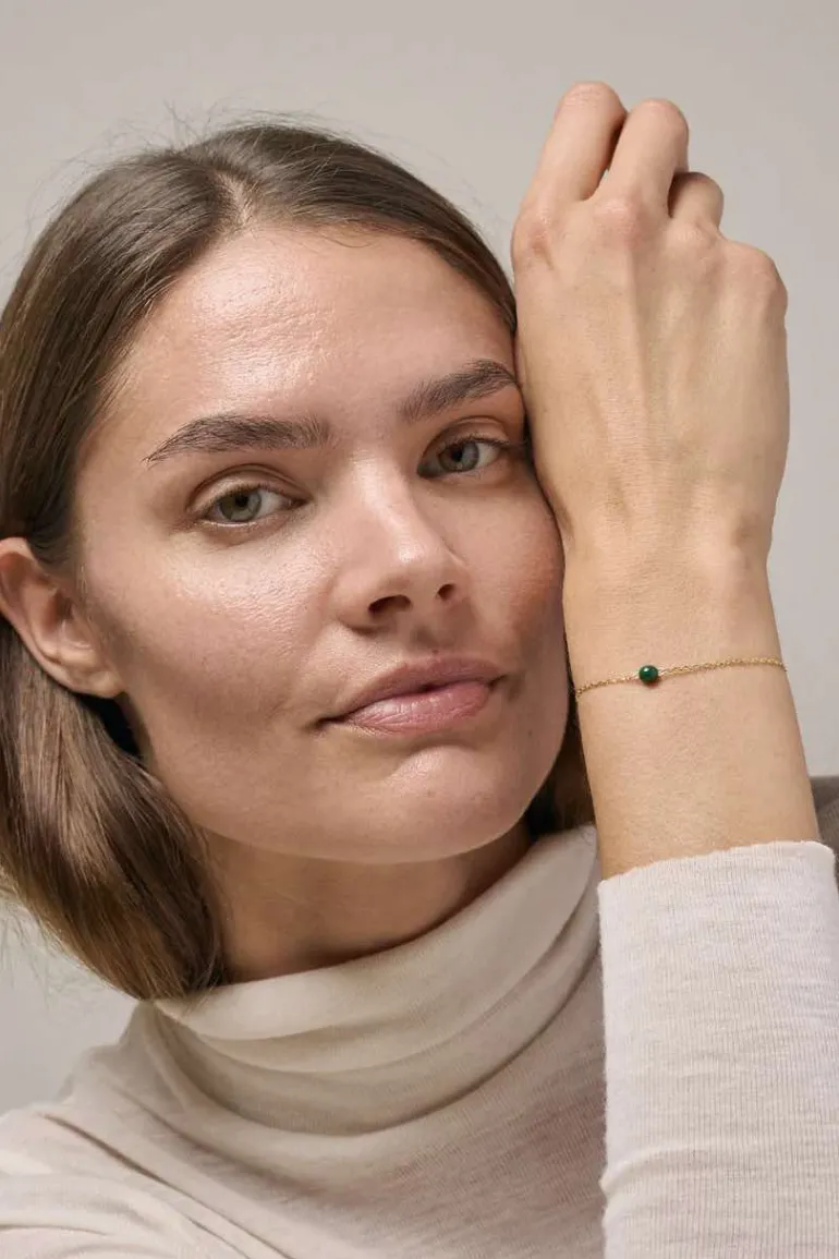 Bracelet Balloon Gold Petrol Green