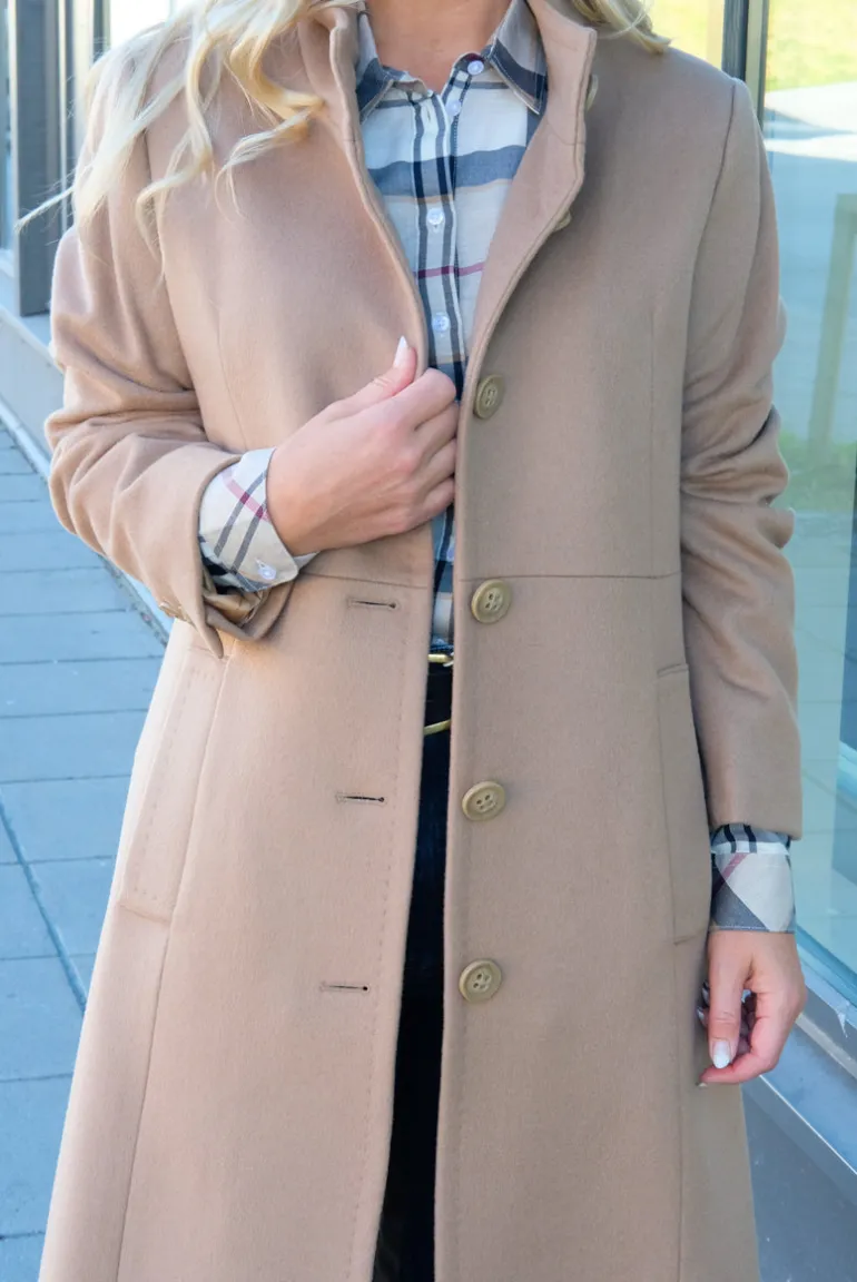 Cashmere Coat Light Camel