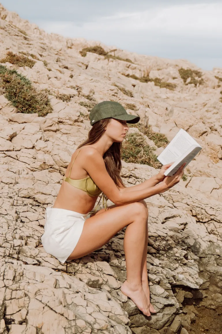 French Olive Linen