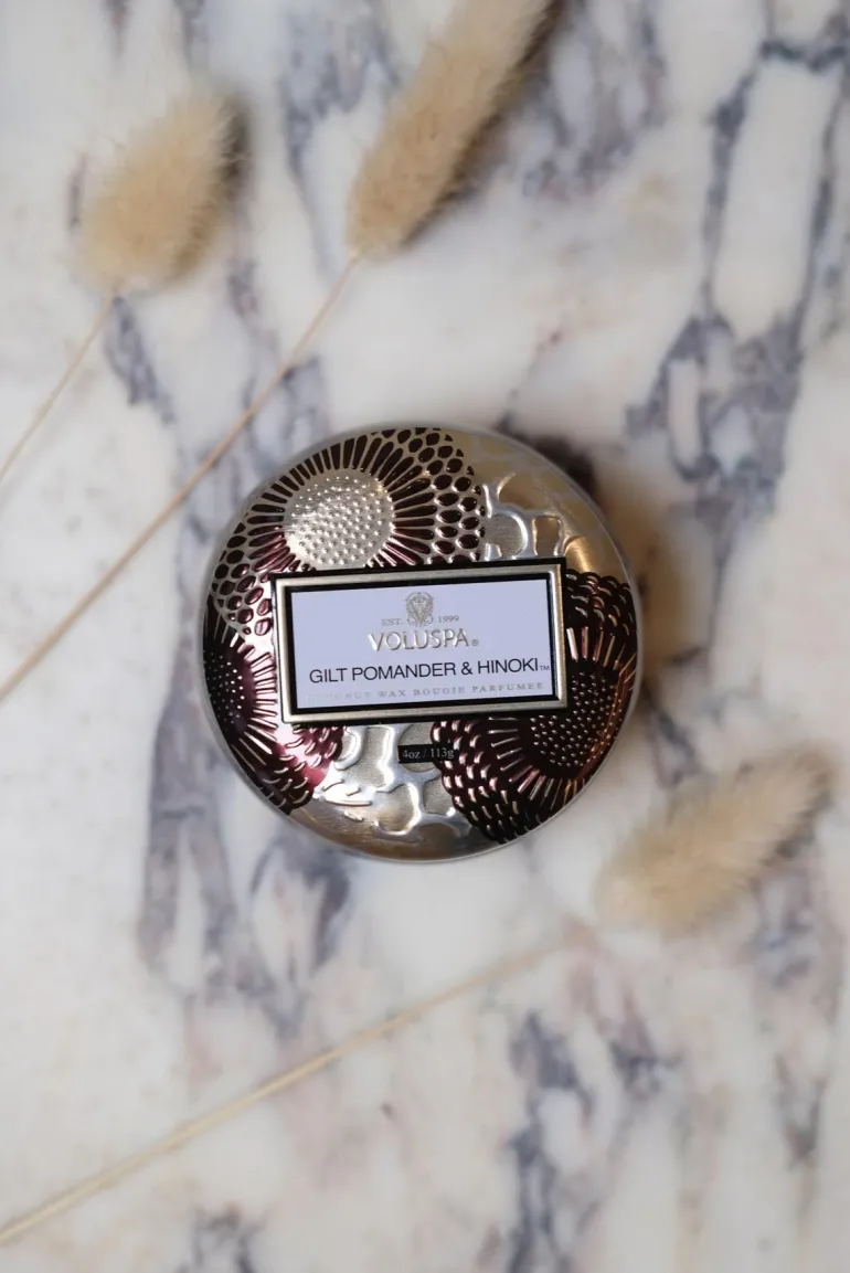 Gilt Pomander and Hinoki Liten