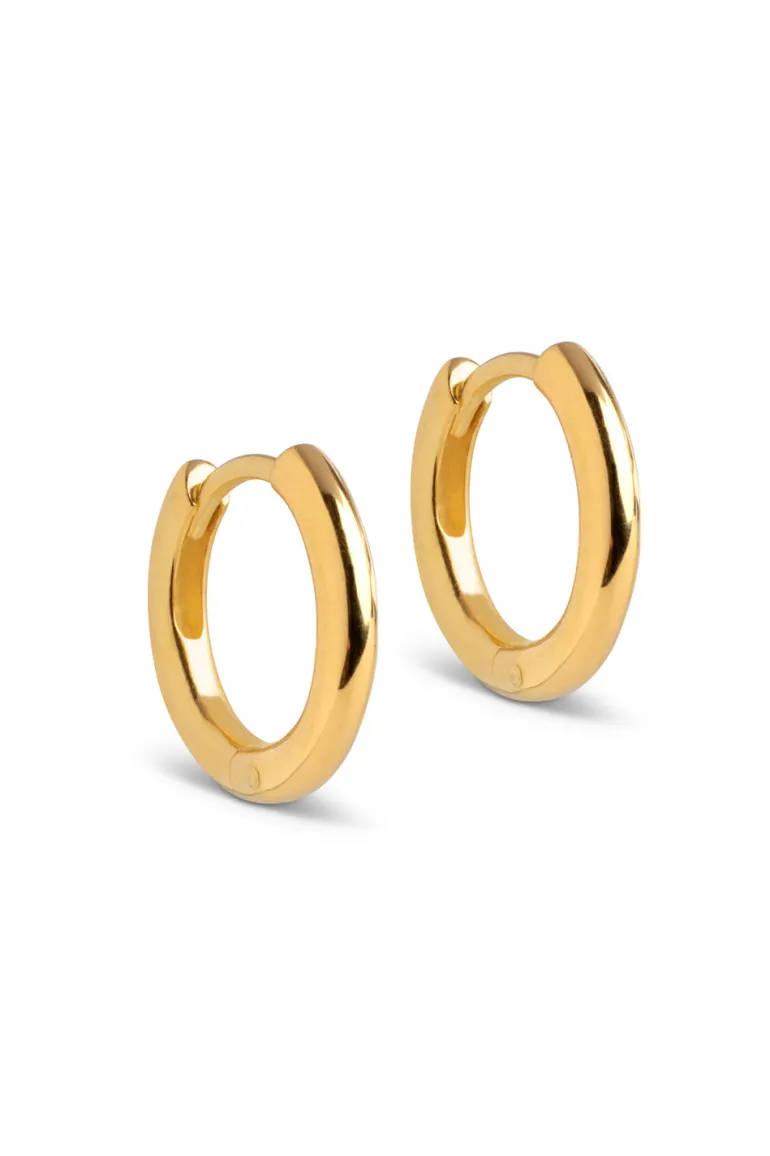 Hoops Chunky Classic 10mm Gold