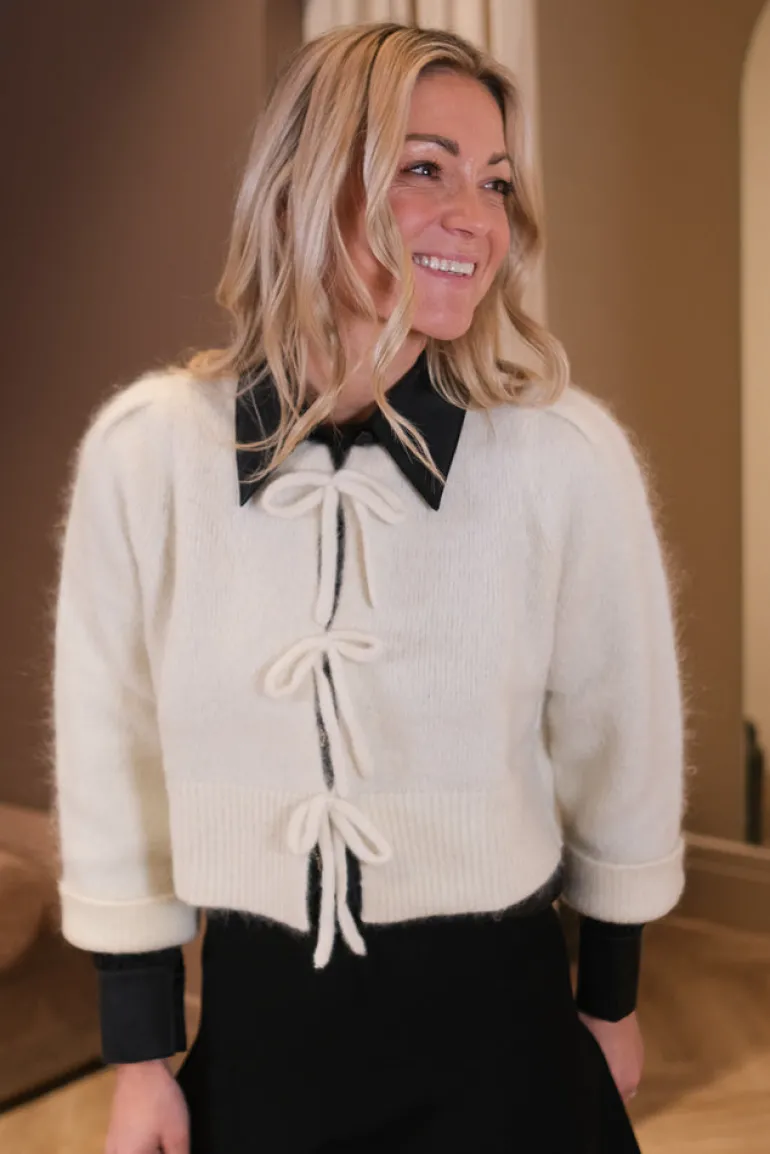 Ivy Chunky Cardigan Bright White