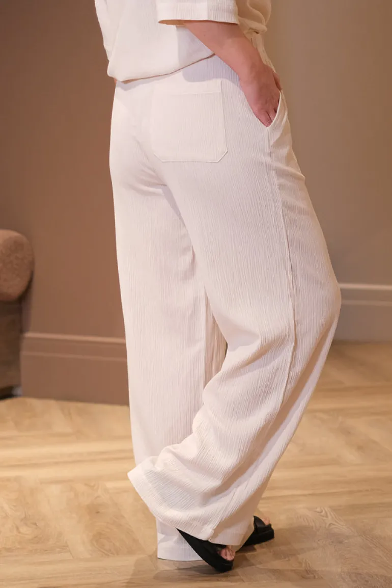 Kylo Crinkled Pants Ecru