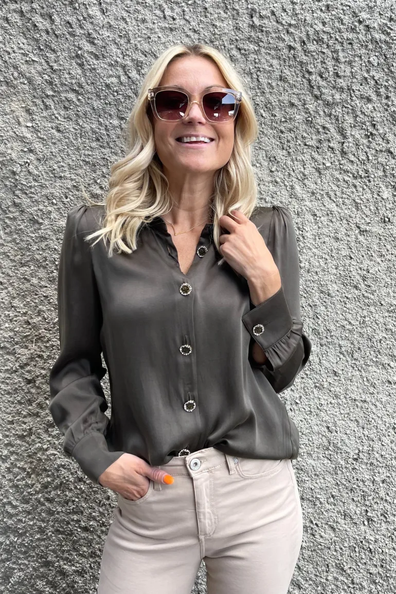 Matt Latia Lux Shirt Dark Olive Green