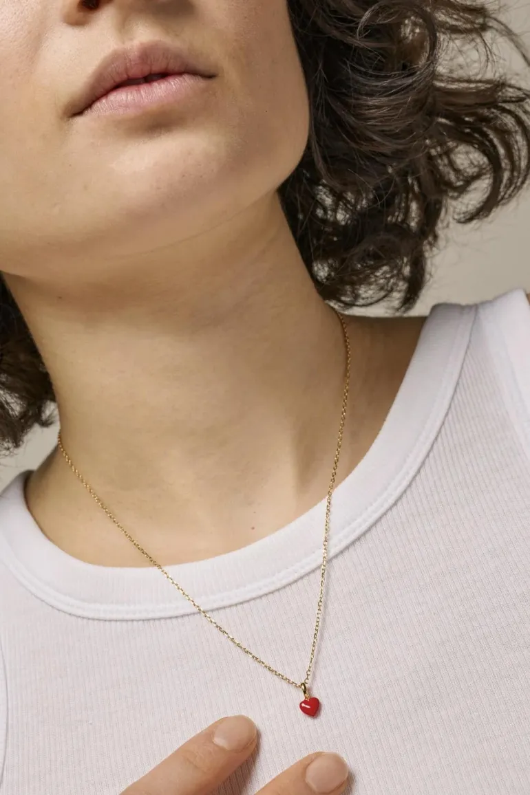 Necklace Amore Red Gold