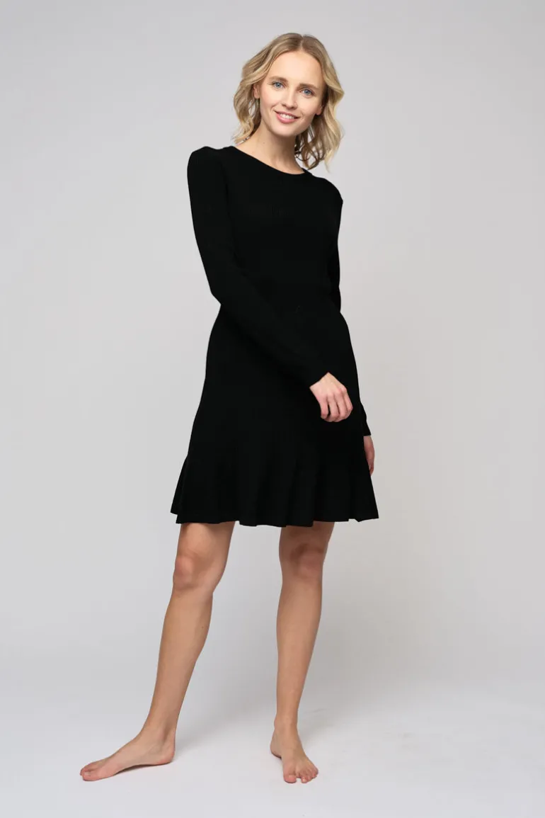Oline Merino Dress Black