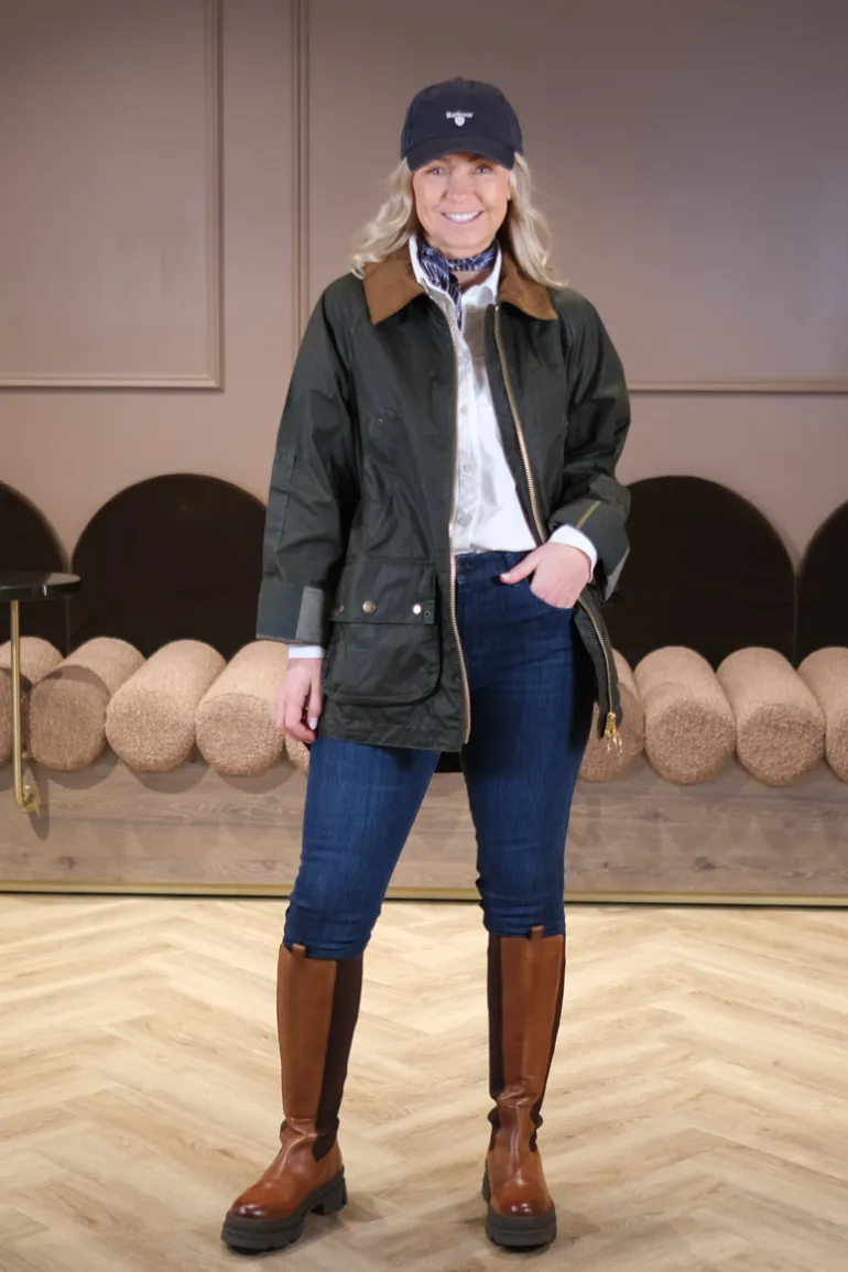 Raelynn Wax Jacket Olive