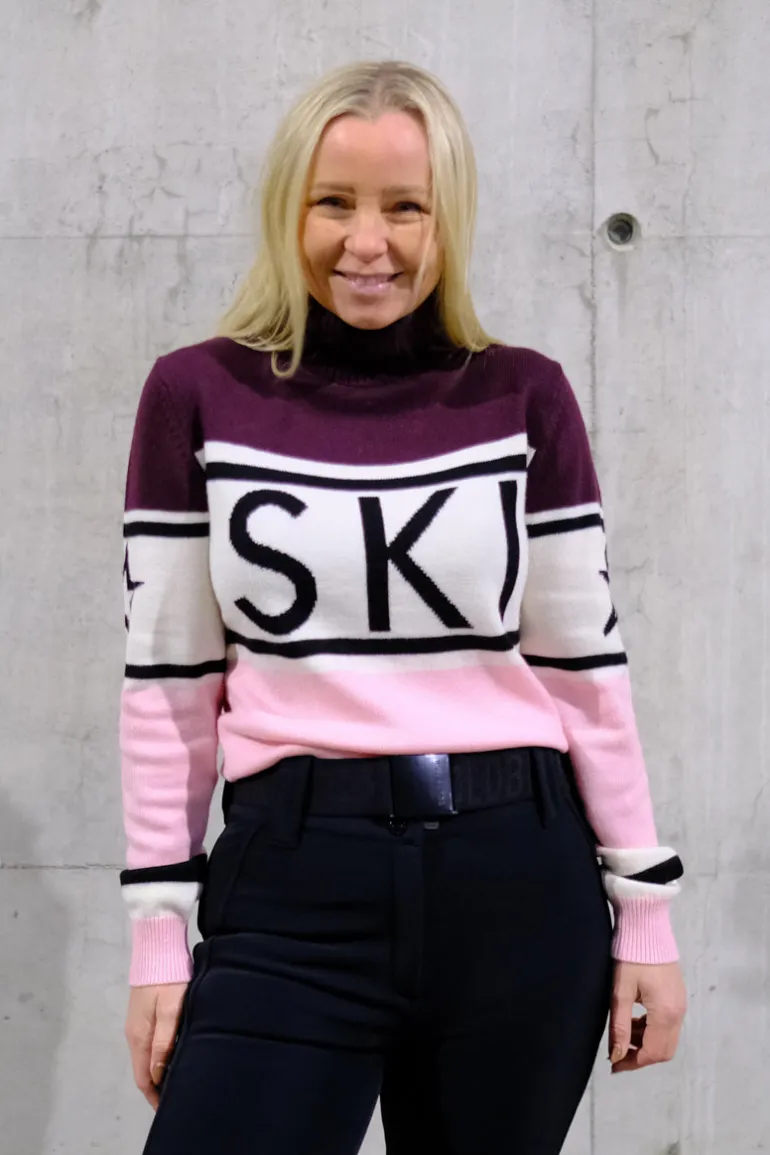 Schild Sweater Ski Pink/Burgundy