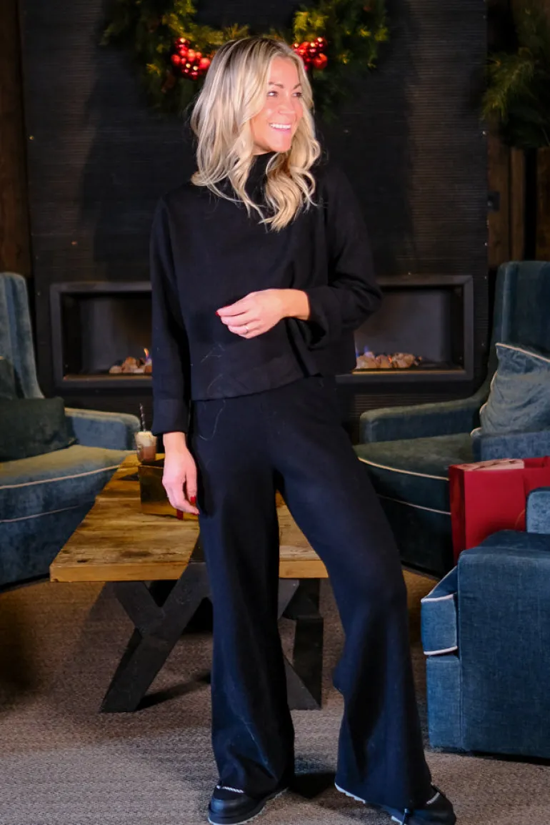 Serge Pants Black