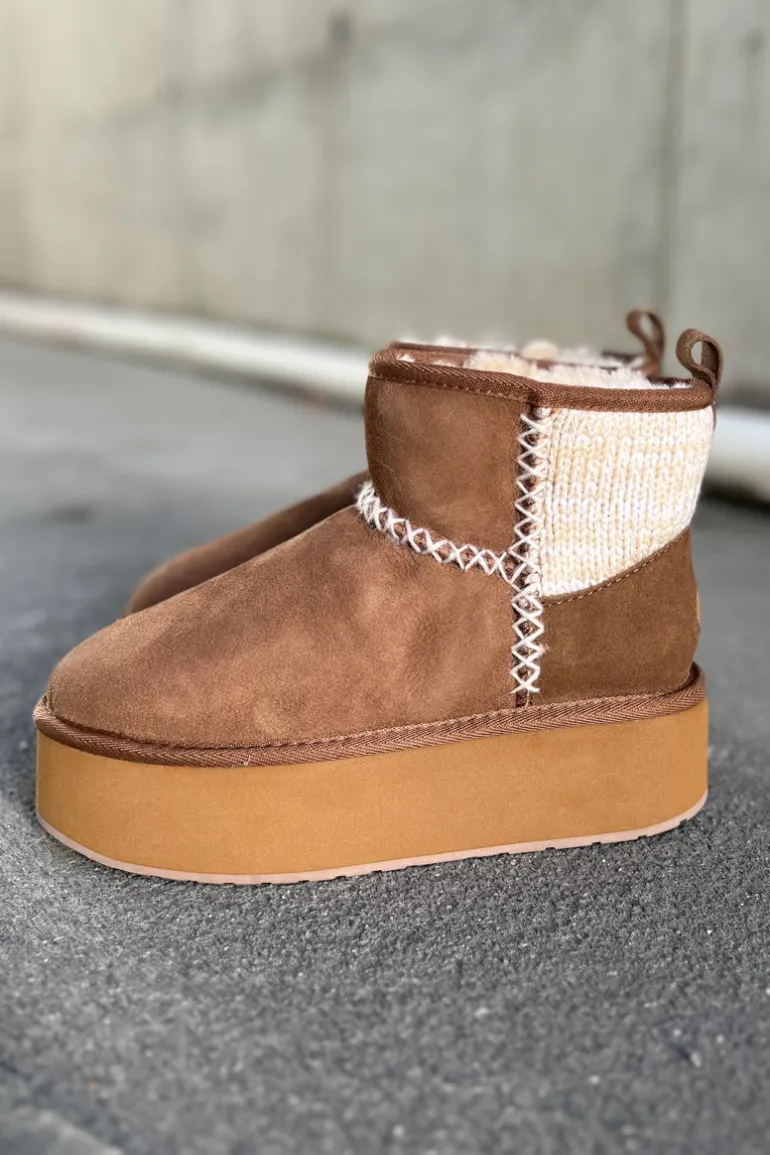 Stinger Knit Platform Chestnut